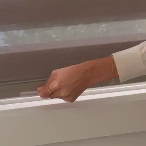 Modern window blinds installation by Advance Blinds & Drapery, showcasing quality window covering solutions for home and office.